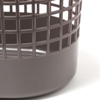 やわらかランドリーバスケット（S） チャコール LAKOLE/ラコレ