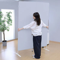 アスクル　マルチワーク　クロススクリーン　幅1200×奥行500×高さ1800mm　ブルー　1台 オリジナル