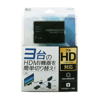 ナカバヤシ HDMIセレクタ フルHD対応 HDS-FH01/BK 1個
