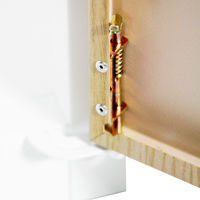 スマイル 木目調スチールロッカー 3連3人用 シリンダー錠 ライトブラウン/ホワイト 幅900×奥行515×高さ1790mm 1台（取寄品）