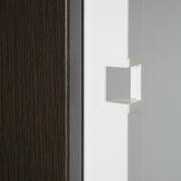 スマイル 木目調スチールロッカー 4連4人用 シリンダー錠 ダークブラウン/ホワイト 幅900×奥行515×高さ1790mm 1台（取寄品）