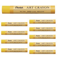 ぺんてる アートクレヨン ディープカドイエロー PTACT103 1個