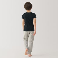 無印良品 キッズ あったか綿 クルーネック半袖Tシャツ キッズ120 黒 良品計画
