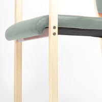 藤沢工業 ナチュラル ウッドチェア モスグリーン 福祉用イス 介護用イス スタッキング椅子 木製イス 木製チェア 1セット(2脚)