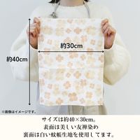 白雪 友禅ふきん 吸水性がよく すぐ乾く 友禅染め かや織りふきん 台拭き 食器拭き いちご 1枚