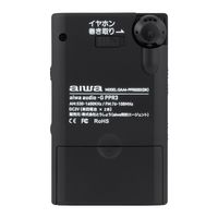 アイワマーケティングジャパン ラジオ ポータブルポケット型 巻取式イヤホン 電池式 AM/FM(ワイドFM) GAA4-PPR0003(BK) 1台