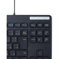 エレコム 有線キーボード/薄型/メンブレン式/抗菌/コンパクトサイズ/ブラック TK-FCM107KBK 1個（直送品）