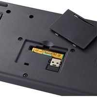 ワイヤレスキーボード 無線 フルサイズ 薄型 抗菌 メンブレン ブラック TK-FDM110TKBK エレコム 1個（直送品）