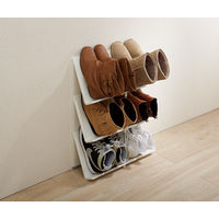 Like-it（ライクイット） シューズラック3段 グレー 4979625228990 1個