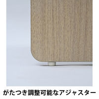 マルチワーク 木製 パネルデスク 左側パネル 幅800×奥行600×高さ1200mm 1台 研修デスク ブース型デスク オリジナル