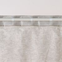 無印良品 麻平織ノンプリーツカーテン 幅１００×丈１７８ｃｍ用 オフ白 1セット（1枚×2） 良品計画