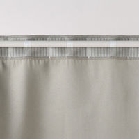 無印良品 防炎 遮光性 ドビー織りノンプリーツカーテン 幅１００×丈１７８ｃｍ用 ベージュ 1セット（1枚×2） 良品計画