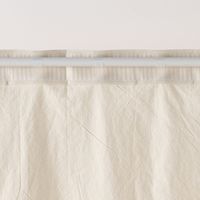 無印良品 綿洗いざらし平織ノンプリーツカーテン 幅１００×丈１７８ｃｍ用 オフ白 1セット（1枚×2） 良品計画