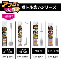 アフロのひと回し ボトル洗いスポンジ ワイドボトル用 水だけでも汚れが落とせる 抗菌加工 グレー 日本製 1セット（1個×5）サンコー