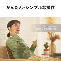 オーディオテクニカ ワイヤレスオープンイヤーイヤホン 耳をふさがない Bluetooth ATHーAC5TW ブラック 1個