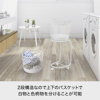 吉川国工業所 ランドリーバスケット２段　Ｂｋ 1個