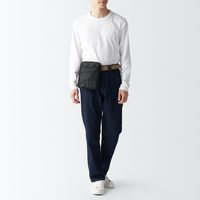 無印良品 ペン差し付き 撥水ショルダーバッグ 黒 1セット（1個×3） 良品計画