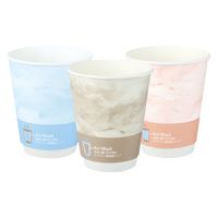 HibiFull ヒビフル 空気の層で手が熱くなりにくい断熱紙コップ 9オンス 1セット（125個：25個入×5袋）