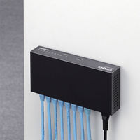 スイッチングハブ 8ポート ギガ LANハブ 磁石付 金属筐体 電源内蔵 ループ検知 EHC-G08MN2-HJB エレコム 1個