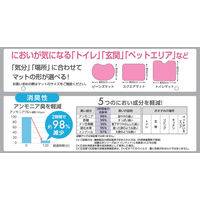 【アウトレット】山崎産業 リーフレッシュ消臭マット　ビーンズ　４５×６０ｃｍ　グレー 4903180196173 １箱（１枚入）（直送品）