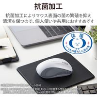 Bluetoothマウス 無線 ワイヤレス 3ボタン 抗菌 Mサイズ 白 M-BY11BRKWH エレコム 1個（直送品）