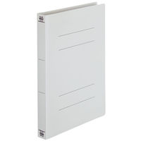 プラス PPフラットファイルA4S厚とじGY 98349 1冊（わけあり品）