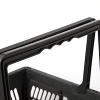 ハンドル付きコンテナ チャコール 1セット（1個×6） LAKOLE/ラコレ