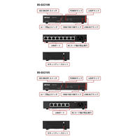 スイッチングハブ LANハブ 法人向け Giga対応 Layer2 アンマネージスイッチ 5ポート BS-GU2105 1台 バッファロー（直送品）