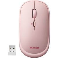 ワイヤレスマウス 無線 2.4GHz 4ボタン 薄型 モバイル ポーチ付 ピンク M-TM10DBPN エレコム 1個