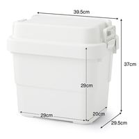 無印良品 再生ポリプロピレン入り 頑丈収納ボックス ミニ 約幅39.5×奥行29.5×高さ37cm 約22L 良品計画