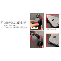 現場のチカラ 梱包用テープカッター GRIP CUT グレー 替え刃式 プラス 1セット（1個×5） オリジナル