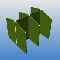 【アウトレット】トーカイスクリーン MSパネル スロープタイプ グリーン MS-slopeGR 1枚（取寄品）