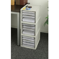 アイリスオーヤマ　レターケース　浅型5段　ホワイト　LCJ-5M 4台