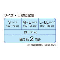 【大人用おむつ/紙パンツ】アスクル×エルモアいちばん　うす型パンツSサイズ　約2回分1箱（22枚×6パック入）※変更後のパッケージのお届け オリジナル