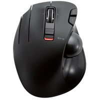 トラックボールマウス 無線 6ボタン 親指 左手用 握りやすい 手になじむ 高性能 チルト ブラック M-XT4DRBK エレコム 1個（直送品）