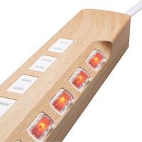 延長コード 電源タップ 2m 6個口 個別スイッチ 雷ガード ほこりシャッター オーク ECT-1320O エレコム 1個