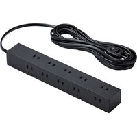 延長コード 電源タップ 5m 10個口 固定&吊下可能 雷ガード ほこり防止 黒 T-KF04-21050BK エレコム 1個