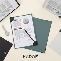 ナカバヤシ マグネットクリップボード カドップ スタンドタイプ A4 フルブラック QBーSTKA4ーD 1セット（1冊×20）