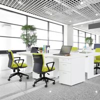 TOKIO コンパクトフィットチェア モスグリーン FST-55 MG 1脚 布張り オフィスチェア 事務椅子 脚幅546mm 背面ハンドル付き