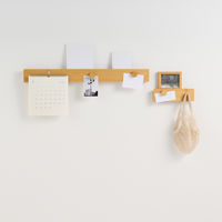 無印良品 壁に付けられる家具長押マグネット付き オーク材突板 30cm 1セット（4個） 良品計画