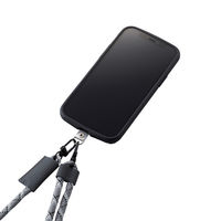 スマホ ストラップホルダー シート ケーブル穴用 1口タイプ 2枚入り クリア P-STHD1CR エレコム 1個（直送品）