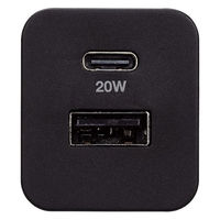 USB充電器 PD 20W USB-C×1 USB-A×1 スマホ タブレット充電 黒 MPA-ACCP36BK エレコム 1個