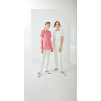 住商モンブラン ナースジャケット 半袖 ローズ/ピンク LW812-22 1枚　白衣（直送品）