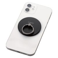 スマホリング マグネット 【 MagSafe 対応 iPhone 】 ブラック P-STRMKMSLBK エレコム 1個