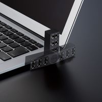 USBハブ 直挿し USB-A×3ポート USB2.0 スイングコネクタ 黒 U2H-TZ325BBK エレコム 1個（直送品）