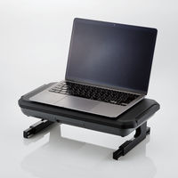 エレコム 折り畳める多機能ディスプレイスタンド PCA-DPSP4123BK 1個