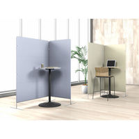 アスクル　マルチワーク　クロススクリーン　幅800×奥行500×高さ1800mm　ブルー　1台 オリジナル