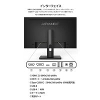 JAPANNEXT 28インチ液晶モニター  Type-C給電対応 JN-IPS283UHDR-C65W