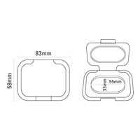 ビタット 抗菌 ウェットシートのフタ ミニサイズ ライトベージュ 1セット（1個×2）ビタットジャパン