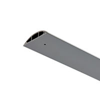 エレコム 配線カバー 床用 モール ( 長さ1m × 幅78mm ) R形状 グレー LD-GA1507MGY 1個（直送品）